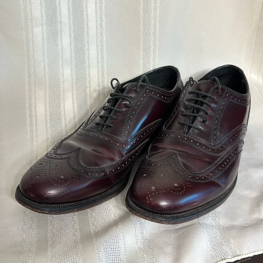 Florsheim‎ men's 8.5 D wingtip shoes oxford lace up